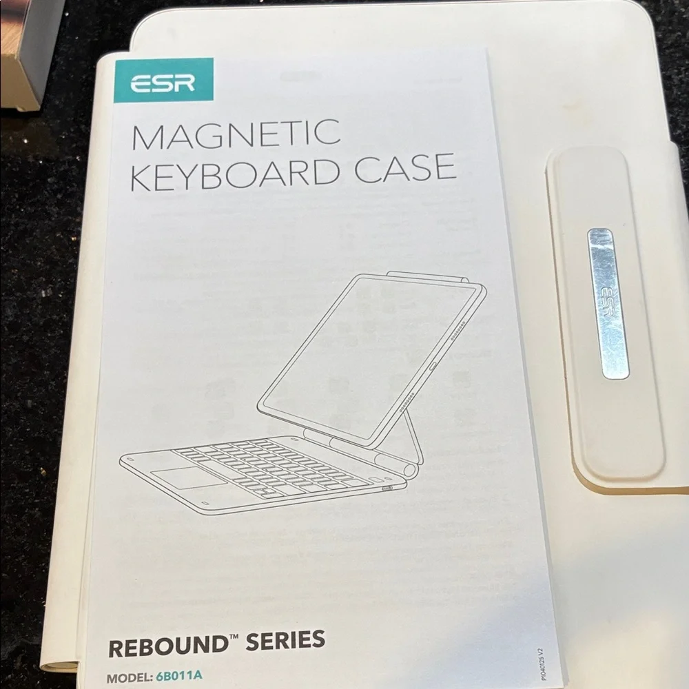 Sleek White Tablet Keyboard by
